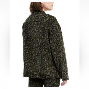 Women's Limited cheetah/leopard print Oversized Trucker Jacket